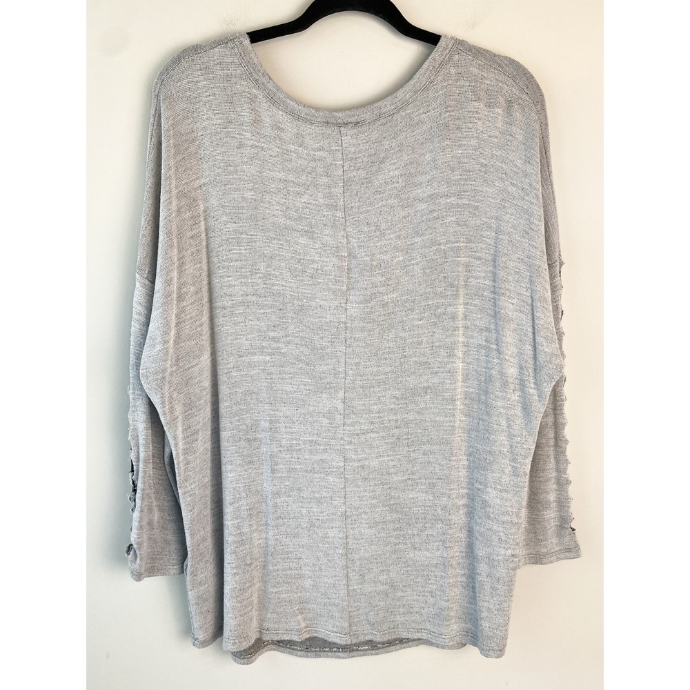 Harley Davidson‎ Womens Road Soul Rhinestone Top 2X Grey Long Sleeve Biker Y2K - Picture 5 of 9